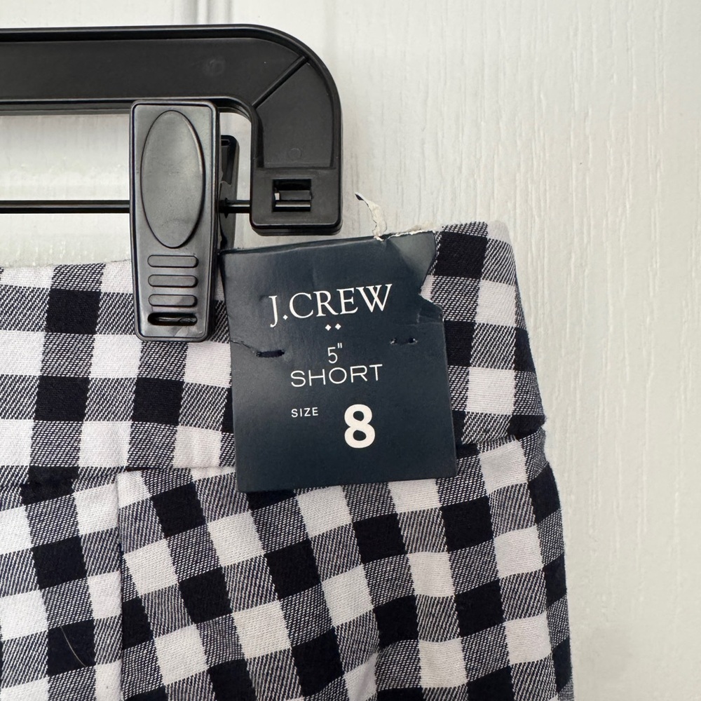 J.Crew 5in Gingham Chino Shorts - Picture 3 of 4
